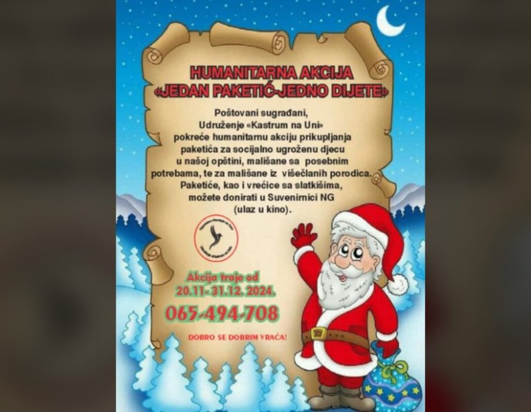 Akcija “Jedan paketić, jedno dijete” do kraja decembra