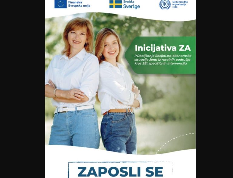 Javni poziv za zapošljavanje žena iz ruralnih područja