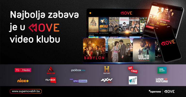 Svijet zabave na jednom mjestu uz MOVE video klub u Supernovoj